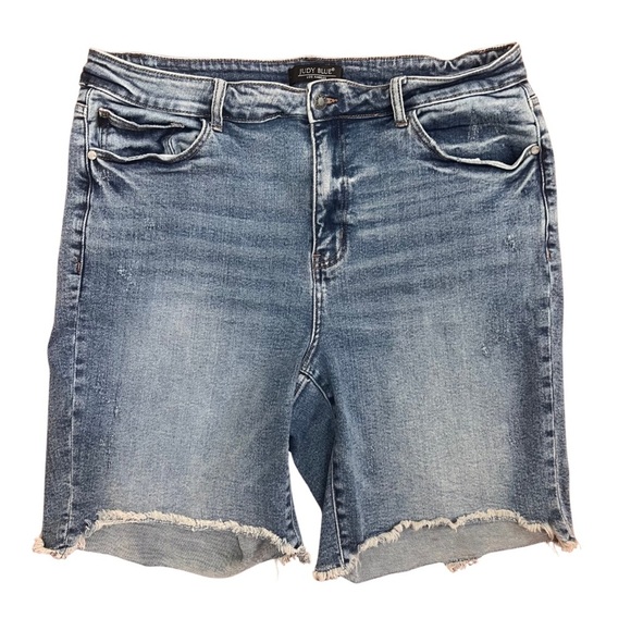 Judy Blue high rise Denim Shorts, 9’ inseam, size 3XL - Picture 1 of 11